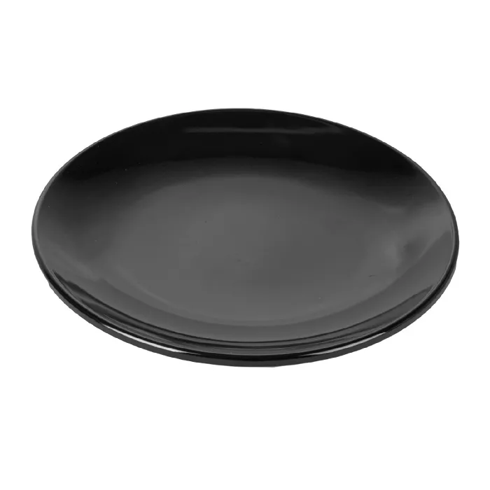 Piatti 'asami ware'  ø 15,3 cm nero melamina (12 unità)