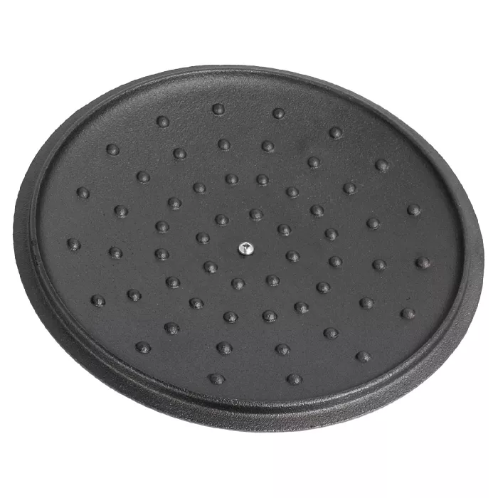Cocotte rotonda con coperchio 4800 ml ø 25,5(33)x12,5 cm nero ferro (2 unità)