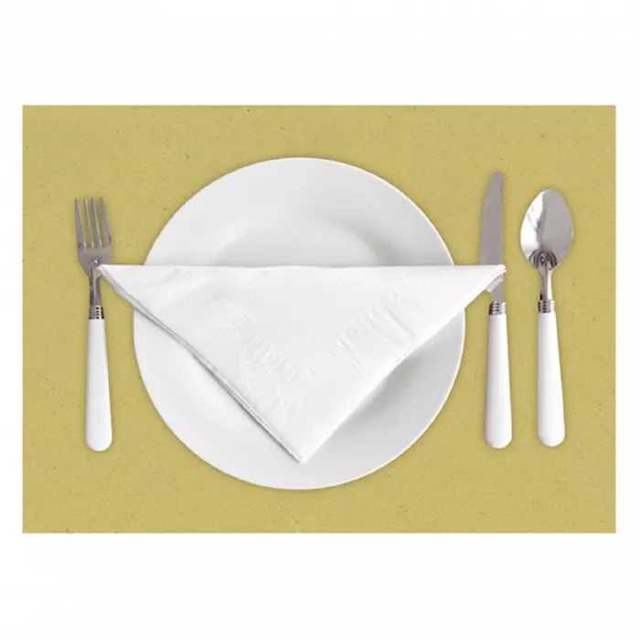 Mantelines reciclados  90 g/m2 31x43 cm paja papel (1250 unid.)
