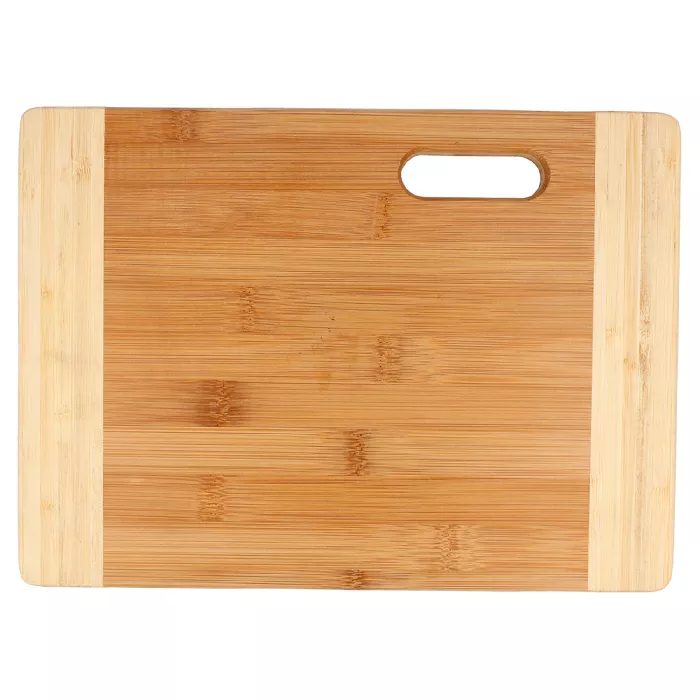 Tagliere bicolore  22x30x1,9 cm naturale bambù (1 unità)