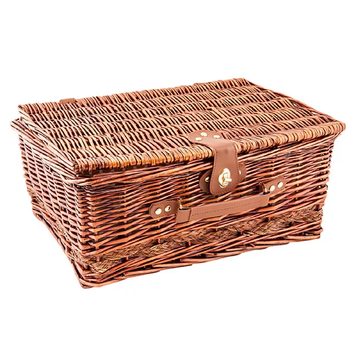 Cesta para lotes  40x50x20 cm marrón mimbre (6 unid.)