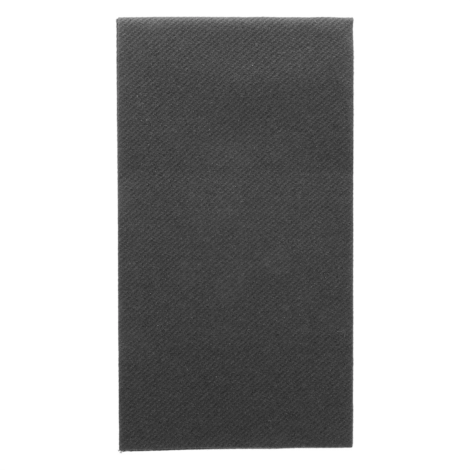 Tovaglioli piegato 1/8  55 g/m2 40x40 cm nero airlaid (750 unità)