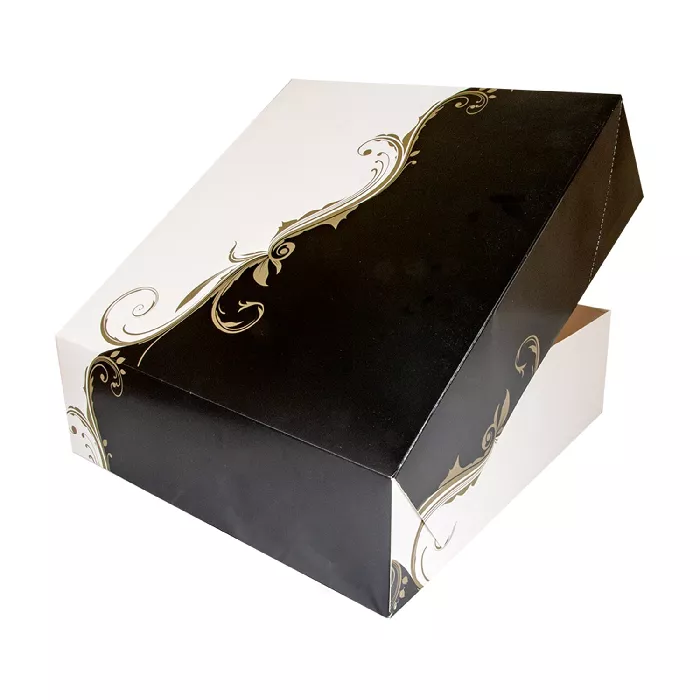 Scatole per pasticceria senza finestra 'thepack' classic  32x32x10 cm bianco cartone nano-micro (100 unità)