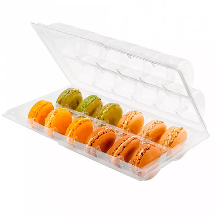 Blisters 12 macarons  13,3x22,5x5 cm transparente pet (75 unid.)
