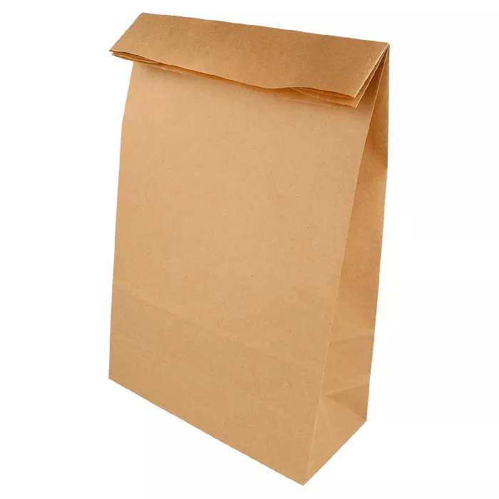 Sacchetti sos senza maniglia  70 g/m2 20+9x34,5 cm naturale kraft (500 unità)