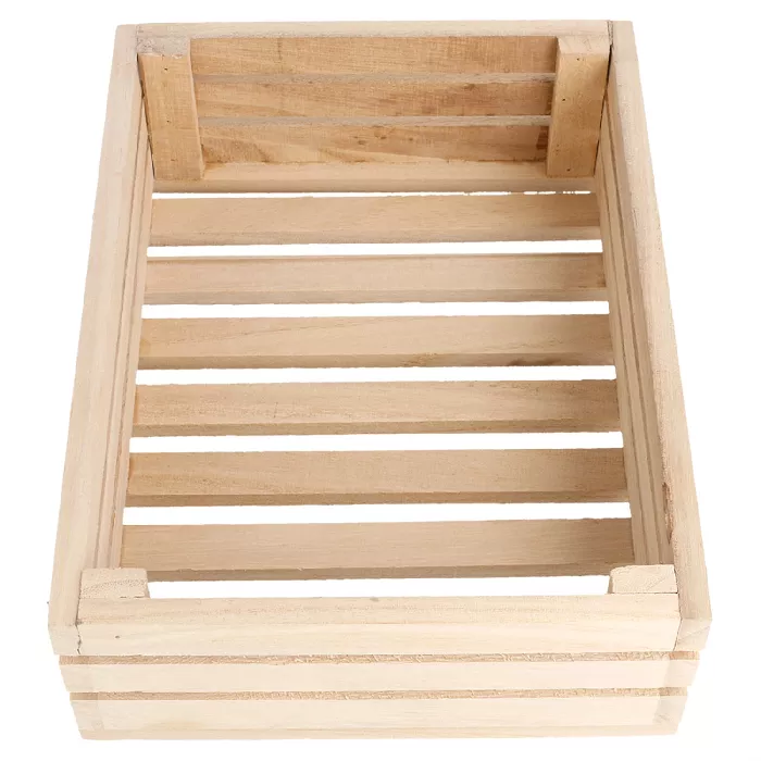 Cassa presentazione buffet  20,3x15,2x6 cm naturale legno (1 unità)