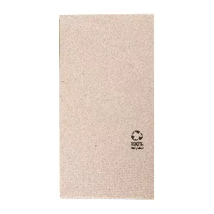 Guardanapos ecolabel dobrados 1/8  18 g/m2 40x40 cm natural tissue reciclado (1800 unidade)
