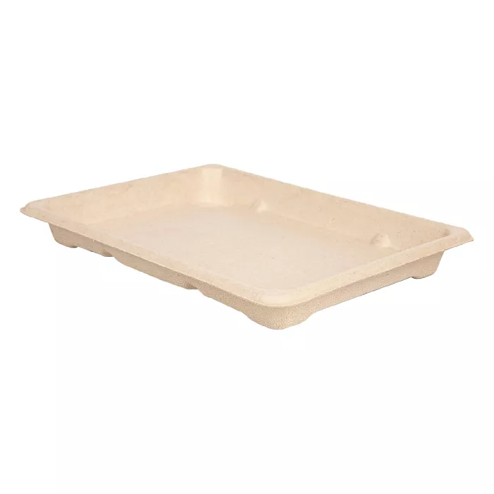 Scatole sushi 'bionic'  18,5x13x1,5 cm naturale bagassa (800 unità)