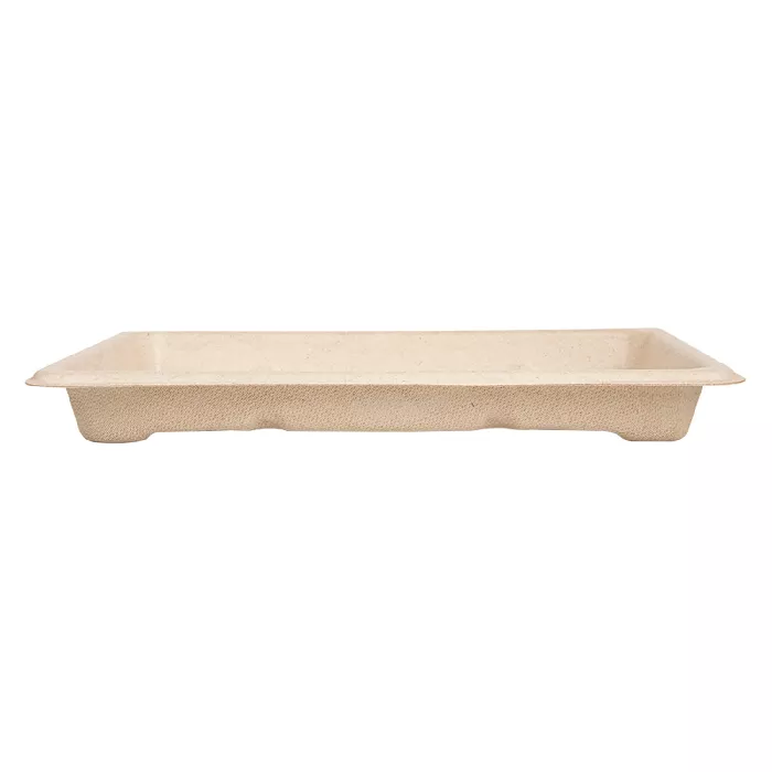 Scatole sushi 'bionic'  18,5x13x1,5 cm naturale bagassa (800 unità)