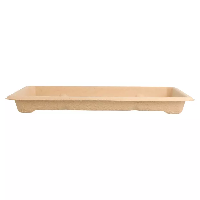 Caixas sushi 'bionic'  21,3x13,3x1,5 cm natural bagaço (800 unidade)