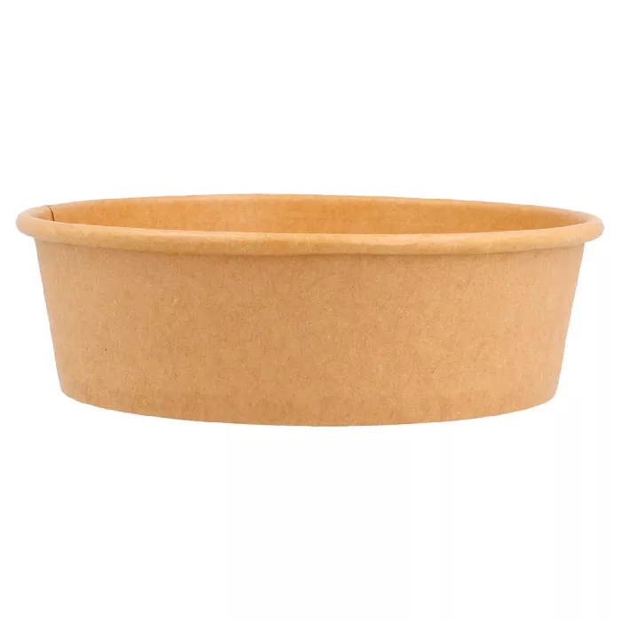 Potes saladeiras 500 ml - 16,7 oz 300 + 18 pe g/m2 ø15/12,8x4,5 cm natural kraft (300 unidade)