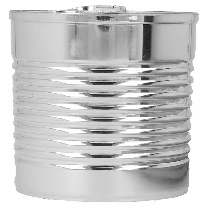 Embalagens para aperitivos "pote de conserva"  220 ml ø7,4x7,2 cm prateado ps (100 unidade)