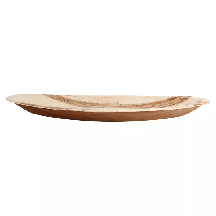 Piatti ovali 'areca'  33,7x23x2 cm naturale areca (200 unità)