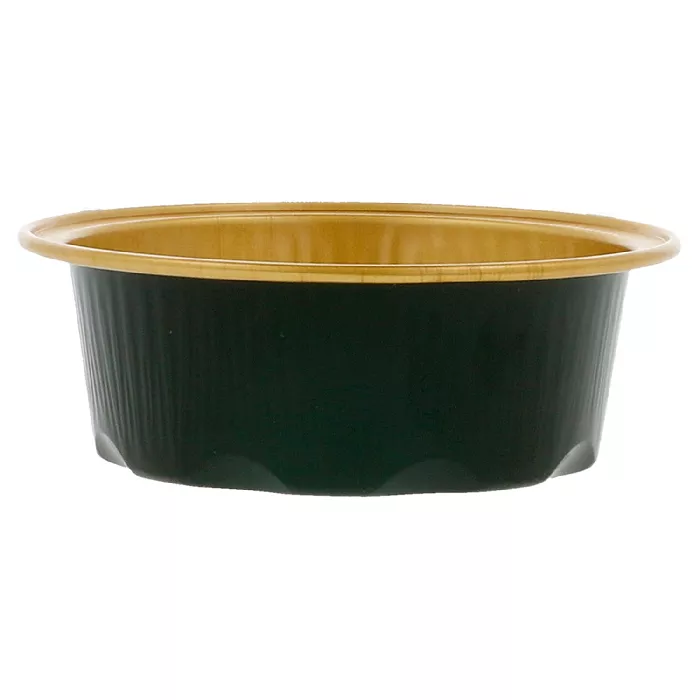 Recipienti pasticceria 50 ml ø7,1x2,5 cm oro nero alluminio (100 unità)