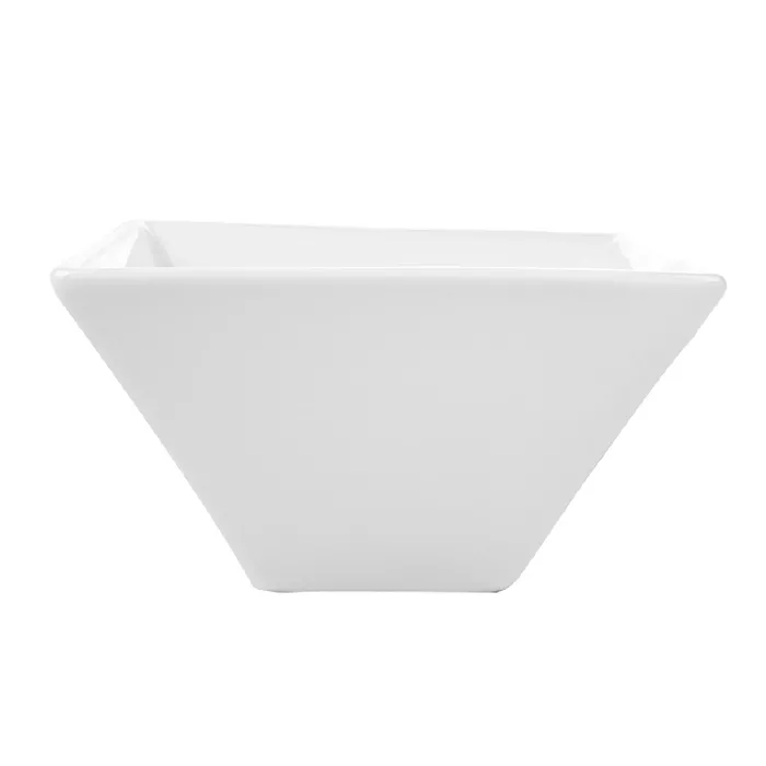Ciotole quadrati 300 ml 12,2x6 cm bianco porcellana (6 unità)