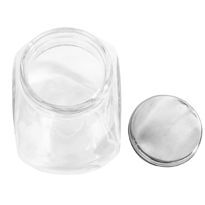 Frasco para armazenar inclinado 'waki glass' 4430 ml 22,5x15x22,5 cm transparente cristal (6 unidade)