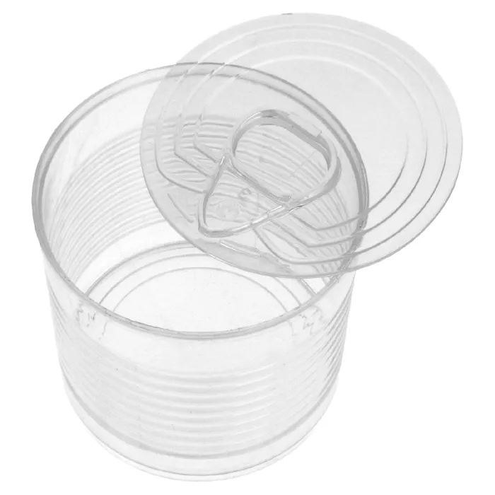 Embalagens para aperitivos "pote de conserva"  220 ml ø 7,4x7,2 cm transparente ps (100 unidade)