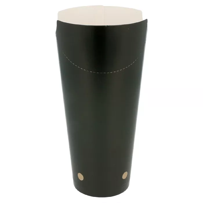 Bicchiere fritti chiuso 22 oz - 660 ml 220 + 18pe g/m2 8,5x18 cm nero cartone (50 unità)