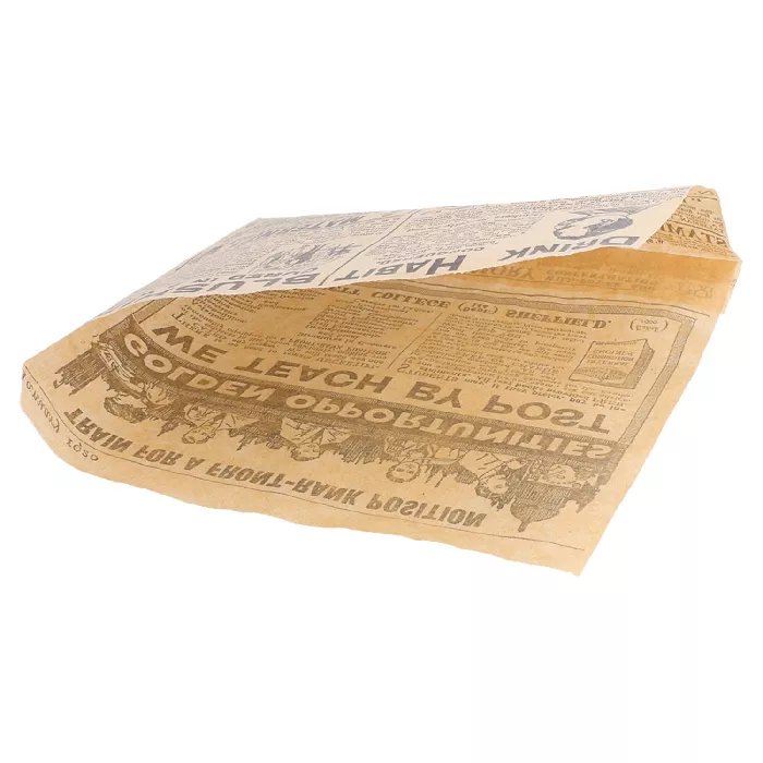 Papel antigrasas abierto 2 lados times 34 g/m2 16x16,5 cm natural perg. antigrasas (500 unid.)