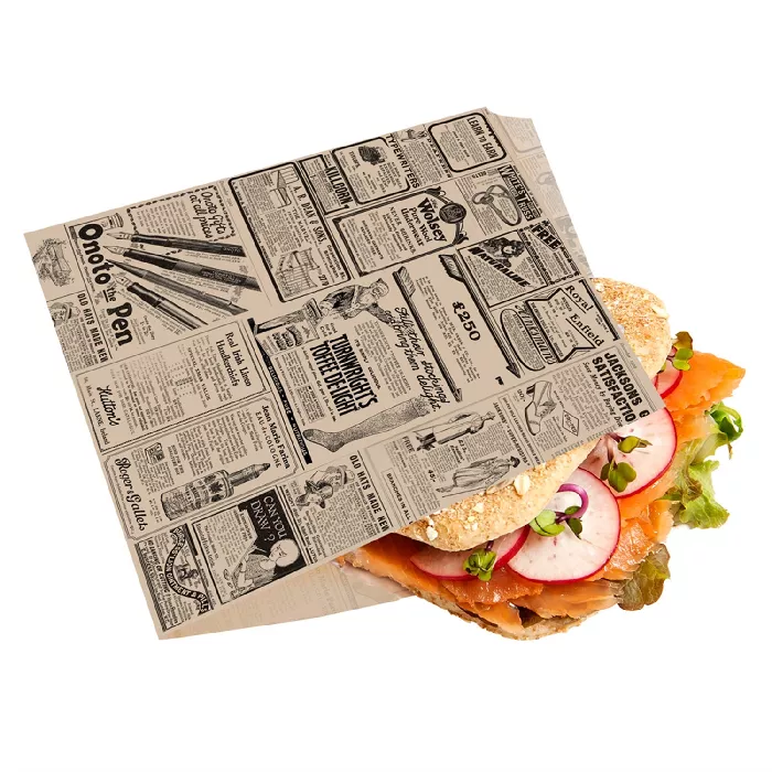 Papel antigrasas abierto 2 lados times 34 g/m2 16x16,5 cm natural perg. antigrasas (500 unid.)