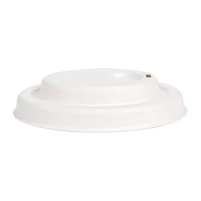 Coperchi per bicchieri caffè 'bionic'  ø 9 cm bianco bagassa (1000 unità)