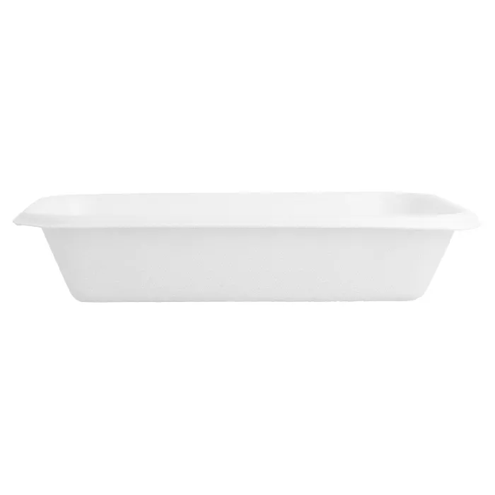 Bandejas 'bionic' 425 ml 18x12x3,5 cm blanco bagazo (600 unid.)