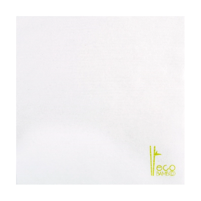 Servilletas 'like linen' eco-bamboo 70 g/m2 40x40 cm blanco bambú (600 unid.)