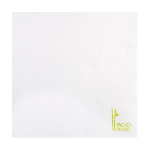 Guardanapos 'like linen' eco-bamboo 70 g/m2 40x40 cm branco bambú (600 unidade)