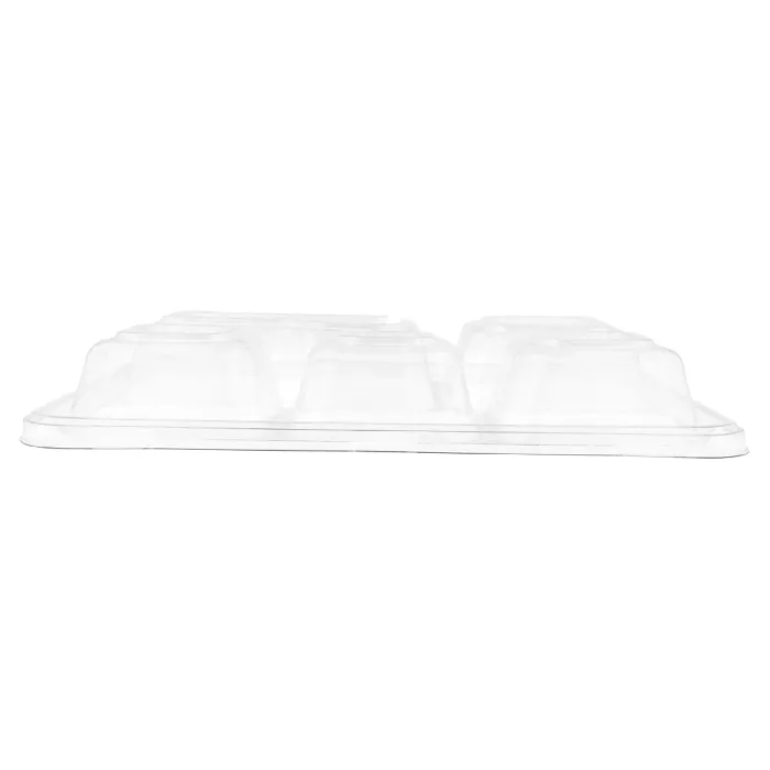 Tapas para bandejas 221.92 'bionic'  27x22x3,6 cm transparente pet (250 unid.)