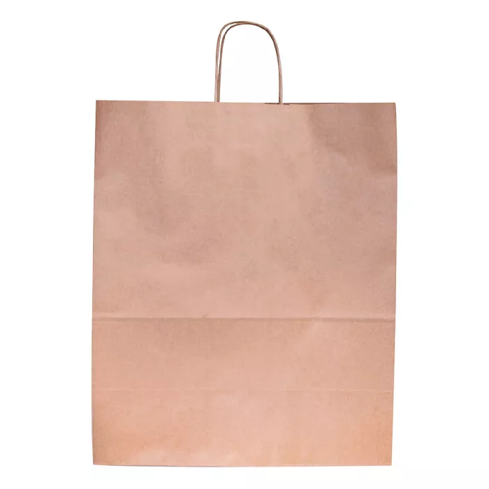 Sacos sos com asas  100 g/m2 40+20x48 cm natural kraft (150 unidade)