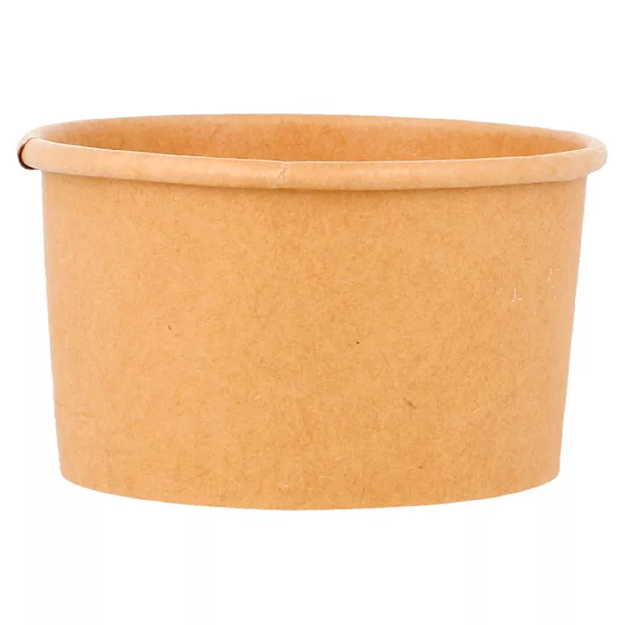 Coppetta gelati 70 ml 210 + 18 pe g/m2 ø6,5x3,9 cm marrone cartone (2000 unità)