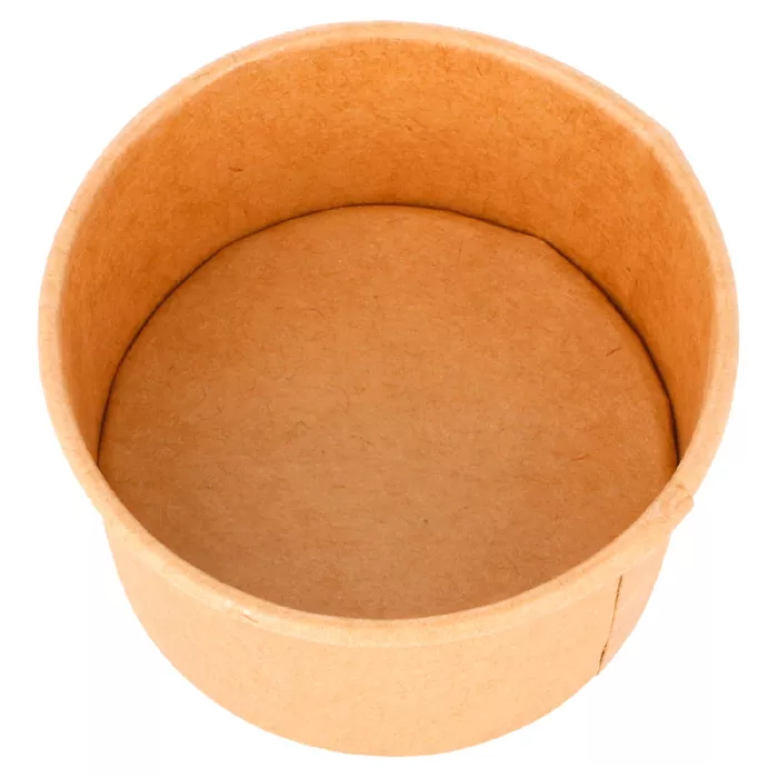 Coppetta gelati 70 ml 210 + 18 pe g/m2 ø6,5x3,9 cm marrone cartone (2000 unità)
