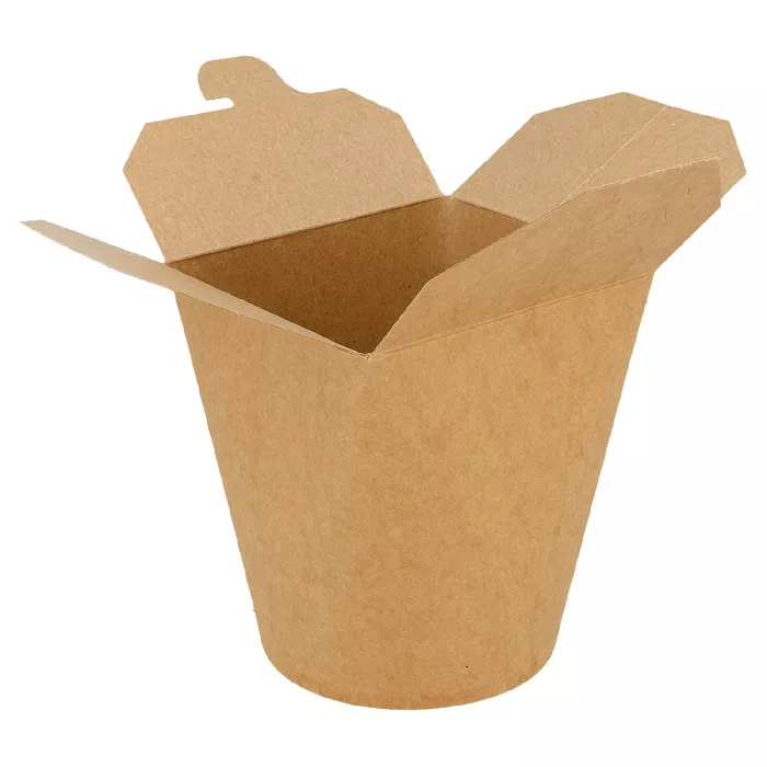 Ricipienti multiuso per microonde 960 ml 275 + 25 pe g/m2 ø9x10,8 cm naturale kraft (50 unità)