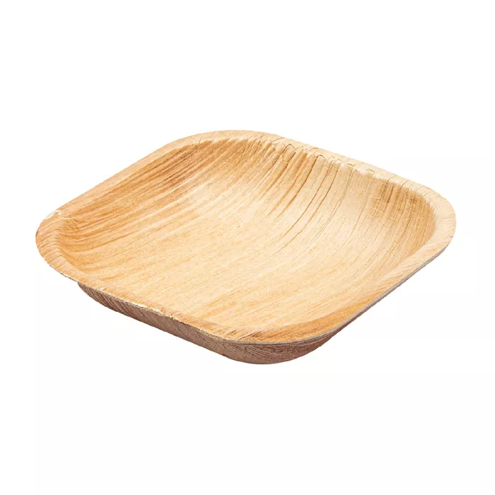 Piatti quadrate 'areca'  10x10x2,5 cm naturale areca (200 unità)
