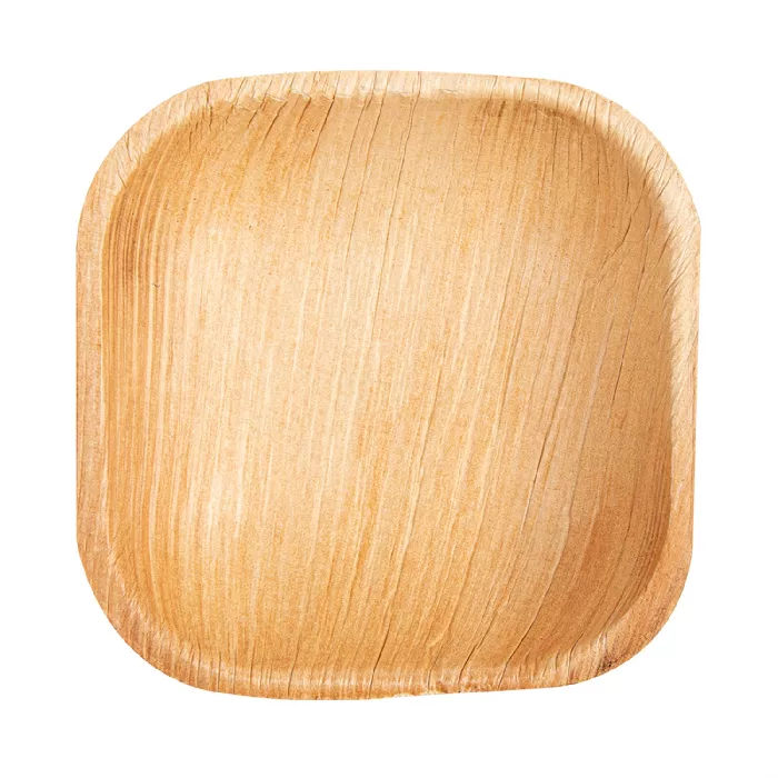 Piatti quadrate 'areca'  10x10x2,5 cm naturale areca (200 unità)