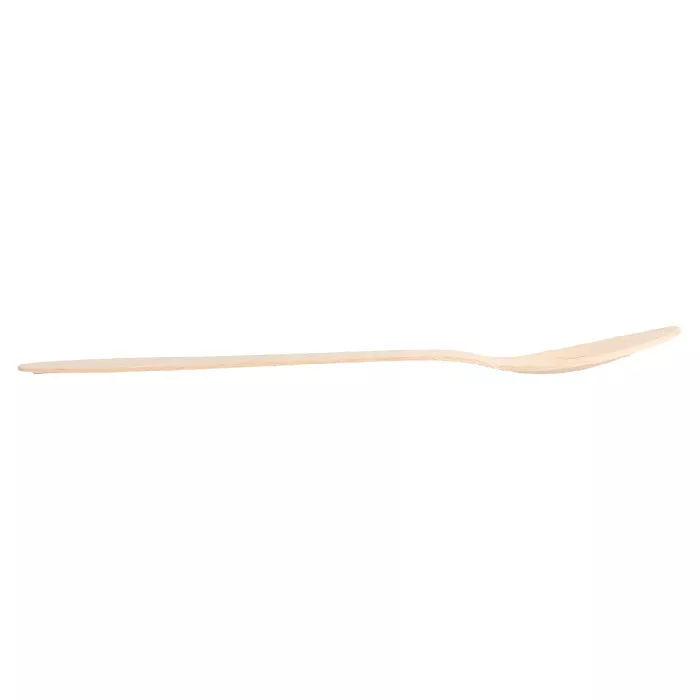 Cucchiai 'wood' curve  18,7 cm naturale legno (100 unità)