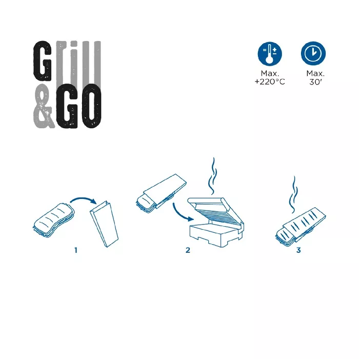 Bolsas 'grill&go' 38 gr/m2 14+7x22 cm natural kraft (500 unid.)