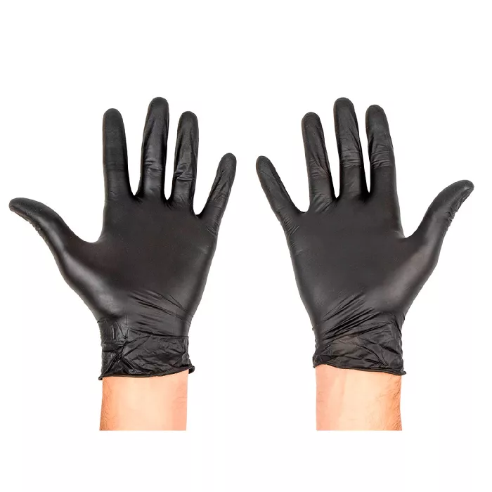 Guanti  size: s nero nitrile (100 unità)