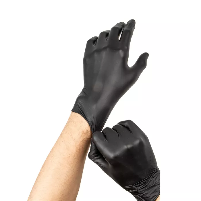 Guanti  size: s nero nitrile (100 unità)