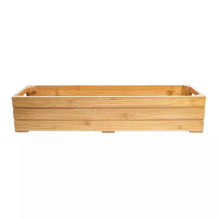 Scatola buffet gn 2/4  53x16,2x10 cm naturale bambù (1 unità)