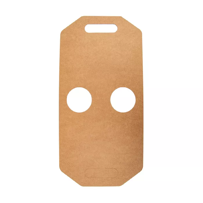 Portavasos, 2 vasos  275 g/m2 46,5x22,5 cm natural kraft (400 unid.)
