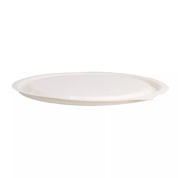 Coperchi bassi per insalatiera 224.33 'bionic'  ø 18x0,7 cm bianco bagassa (600 unità)