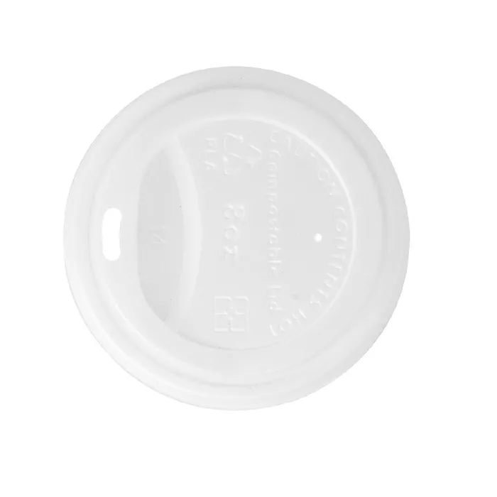 Coperchi per bicchieri 240 ml 'biodegradable'  bianco cpla (1000 unità)