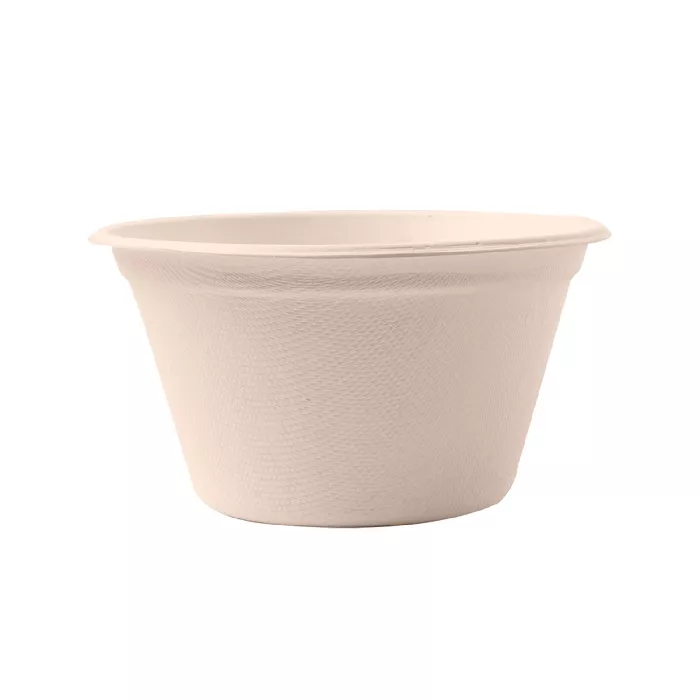Tarrinas 'bionic' 360 ml ø 11,6x6,3 cm natural bagazo (500 unid.)