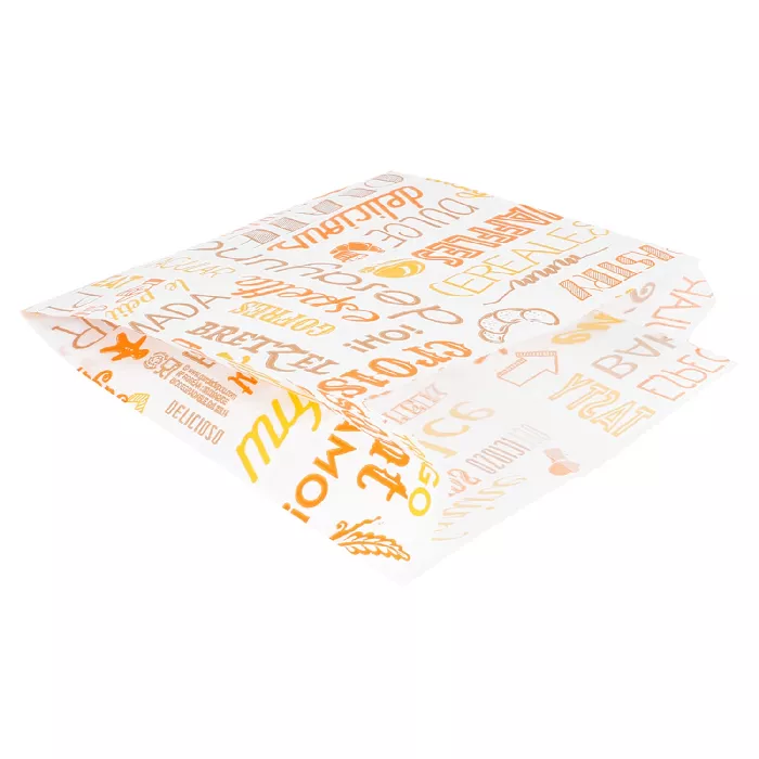 Bolsas croissants 'parole' 32 g/m2 12+5x14 cm blanco celulosa (500 unid.)