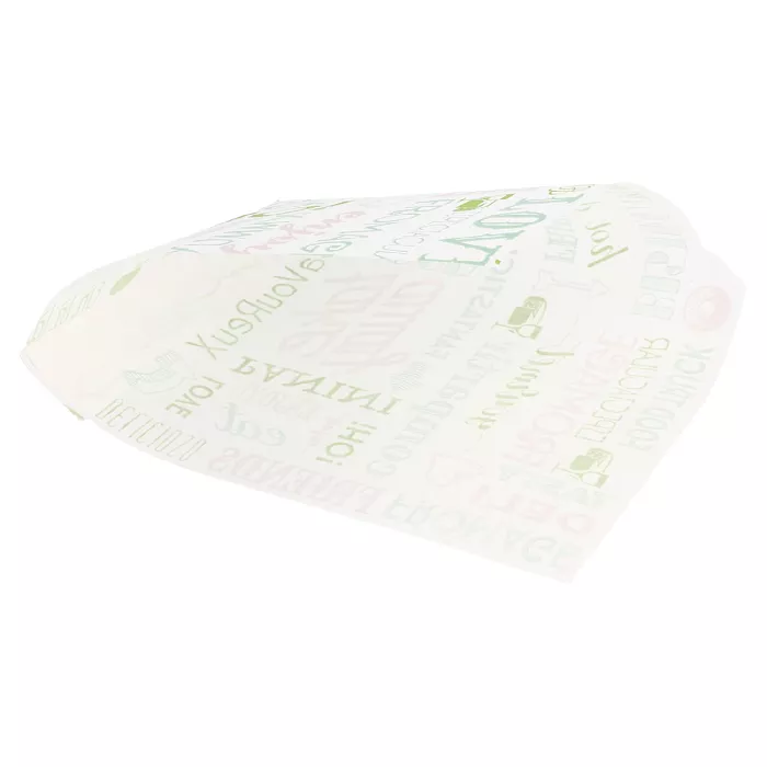Papel antigrasas abierto 2 lados parole 35 g/m2 13x14 cm blanco perg. antigrasas (1000 unid.)