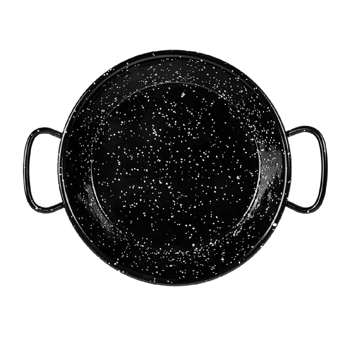 Mini paella valenciana esmaltada 'artinox'  ø15x2 cm negro acero (10 unid.)