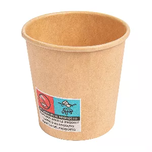 Copos bebidas quentes 1 parede  120 ml - 4 oz 230 + 18 pe g/m2 ø6,2/4,5x6 cm castanho cartolina (1000 unidade)