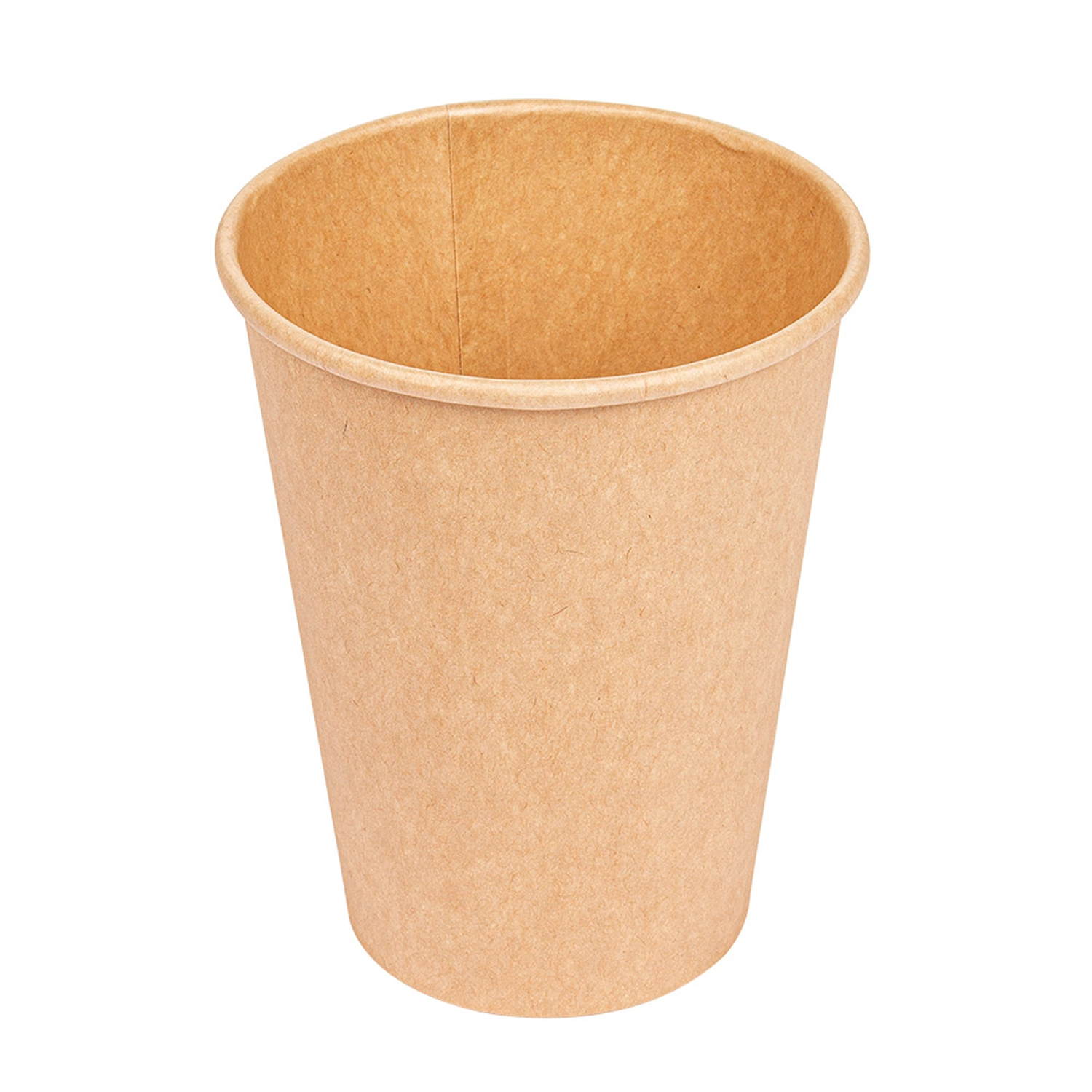 Copos bebidas quentes 1 parede  360 ml - 12 oz 300 + 18 pe g/m2 ø9/6x11 cm castanho cartolina (1000 unidade)