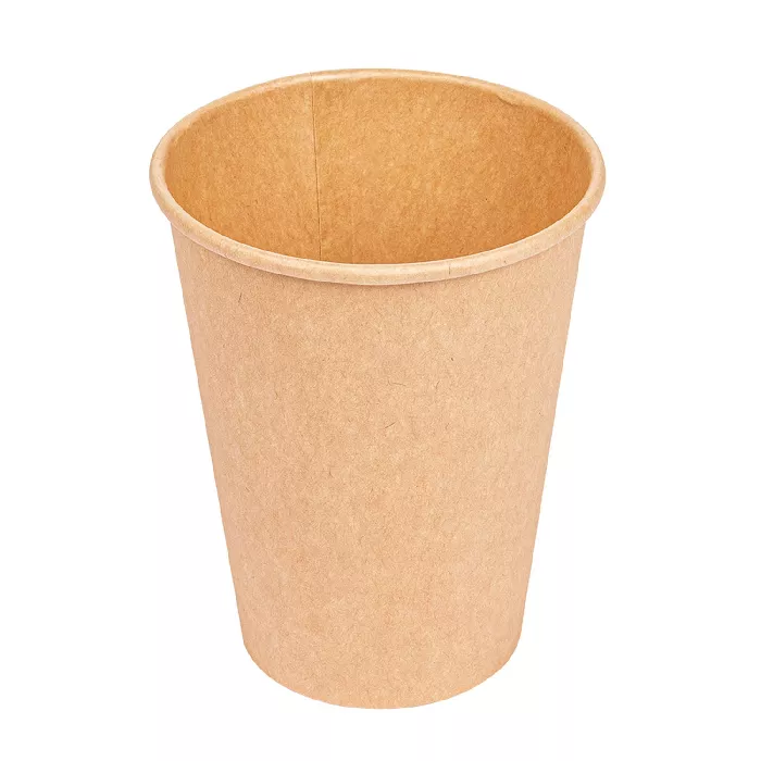 Copos bebidas quentes 1 parede  360 ml - 12 oz 300 + 18 pe g/m2 ø9/6x11 cm castanho cartolina (1000 unidade)